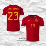 Primera Camiseta Espana Jugador Unai Simon 2022