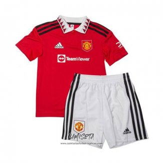 Primera Camiseta Manchester United 2022-2023 Nino