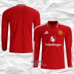Primera Camiseta Manchester United 2026-2027 Manga Larga