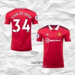 Primera Camiseta Manchester United Jugador Van De Beek 2022-2023