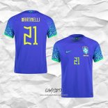Segunda Camiseta Brasil Jugador Martinelli 2022