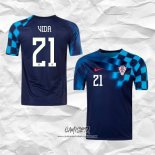 Segunda Camiseta Croacia Jugador Vida 2022