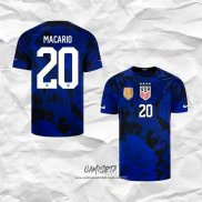 Segunda Camiseta Estados Unidos Jugador Macario 2022