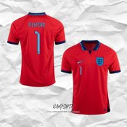 Segunda Camiseta Inglaterra Jugador Pickford 2022