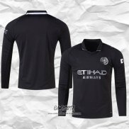 Segunda Camiseta Manchester City 2025-2026 Manga Larga