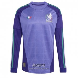Segunda Camiseta Mexico Portero 2026 Manga Larga