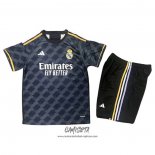 Segunda Camiseta Real Madrid 2023-2024 Nino