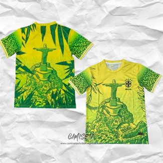 Camiseta Brasil Jesus 2025-2026 Amarillo Verde Tailandia