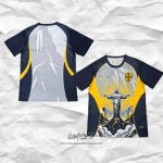 Camiseta Brasil Jesus 2026 Amarillo Tailandia Gris