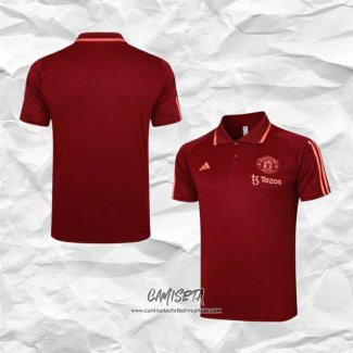 Camiseta Polo del Manchester United 2023-2024 Rojo