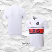 Camiseta Polo del Paris Saint-Germain Jordan 2022-2023 Blanco