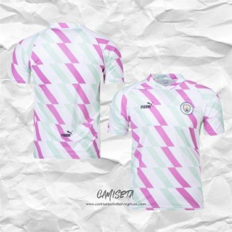 Camiseta Pre Partido del Manchester City 2023 Blanco