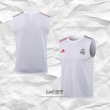 Camiseta de Entrenamiento Real Madrid 2021-2022 Sin Mangas Blanco