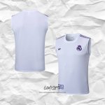 Camiseta de Entrenamiento Real Madrid 2025-2026 Sin Mangas Blanco Purpura