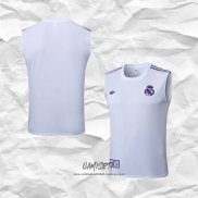Camiseta de Entrenamiento Real Madrid 2025-2026 Sin Mangas Blanco Purpura