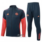 Chandal de Chaqueta del Bayern Munich 2025-2026 Nino Gris Naranja