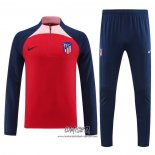 Chandal de Sudadera del Atletico Madrid 2023-2024 Rojo