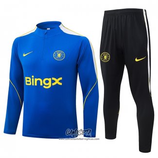 Chandal de Sudadera del Chelsea 2026-2027 Nino Azul