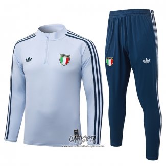 Chandal de Sudadera del Italia 2026-2027 Nino Azul Claro