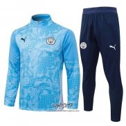 Chandal de Sudadera del Manchester City 2025-2026 Nino Azul