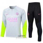 Chandal de Sudadera del Paris Saint-Germain 2023-2024 Gris