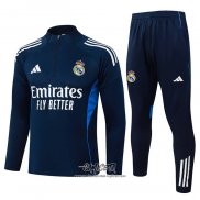 Chandal de Sudadera del Real Madrid 2025-2026 Nino Azul