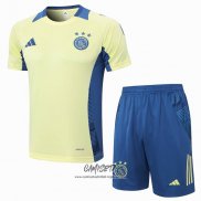 Chandal del Ajax 2024-2025 Manga Corta Amarillo - Pantalon Corto