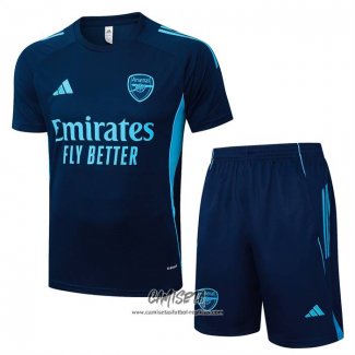 Chandal del Arsenal 2025-2026 Manga Corta Azul - Pantalon Corto