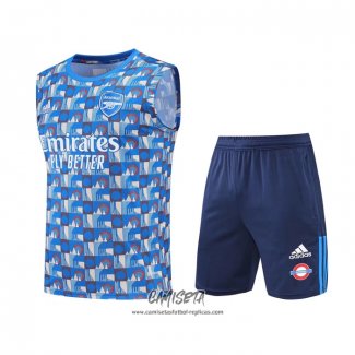 Chandal del Arsenal 2022-2023 Sin Mangas Azul