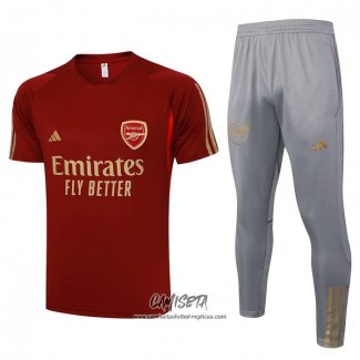 Chandal del Arsenal 2023-2024 Manga Corta Rojo