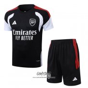 Chandal del Arsenal 2026-2027 Manga Corta Negro - Pantalon Corto