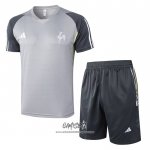 Chandal del Atletico Mineiro 2024-2025 Manga Corta Gris - Pantalon Corto