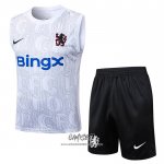 Chandal del Chelsea 2025-2026 Sin Mangas Blanco Gris