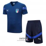 Chandal del Italia 2022-2023 Manga Corta Azul - Pantalon Corto