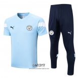 Chandal del Manchester City 2022-2023 Manga Corta Azul