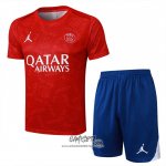 Chandal del Paris Saint-Germain Jordan 2024-2025 Manga Corta Rojo - Pantalon Corto