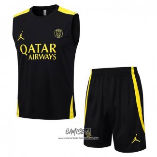 Chandal del Paris Saint-Germain Jordan 2023-2024 Sin Mangas Negro