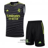 Chandal del Real Madrid 2023-2024 Sin Mangas Negro