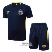 Chandal del Santos 2025-2026 Manga Corta Azul - Pantalon Corto
