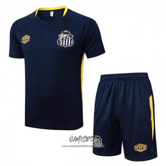 Chandal del Santos 2025-2026 Manga Corta Azul - Pantalon Corto