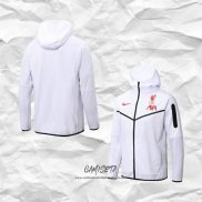 Chaqueta con Capucha del Liverpool 2022-2023 Blanco