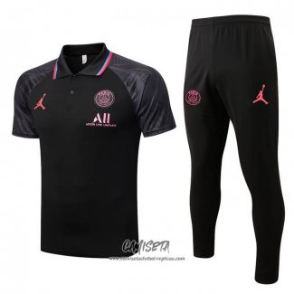 Conjunto Polo del Paris Saint-Germain Jordan 2022-2023 Negro