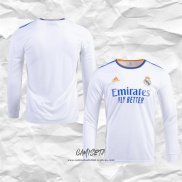 Primera Camiseta Real Madrid 2021-2022 Manga Larga