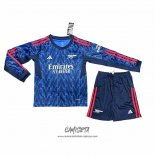 Segunda Camiseta Arsenal 2025-2026 Nino Manga Larga