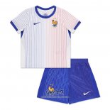 Segunda Camiseta Francia 2024 Nino