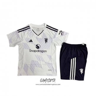 Segunda Camiseta Manchester United 2025-2026 Nino