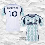 Segunda Camiseta New England Revolution Jugador 2025 Carles Gil