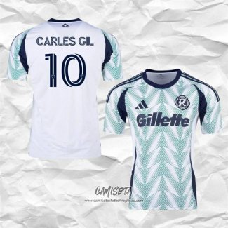 Segunda Camiseta New England Revolution Jugador 2025 Carles Gil