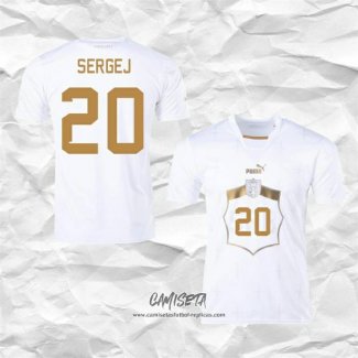 Segunda Camiseta Serbia Jugador Sergej 2022