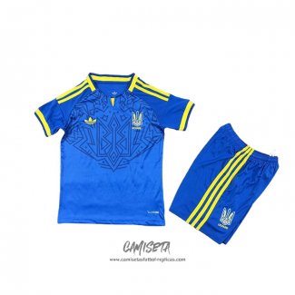 Segunda Camiseta Ucrania 2026 Nino